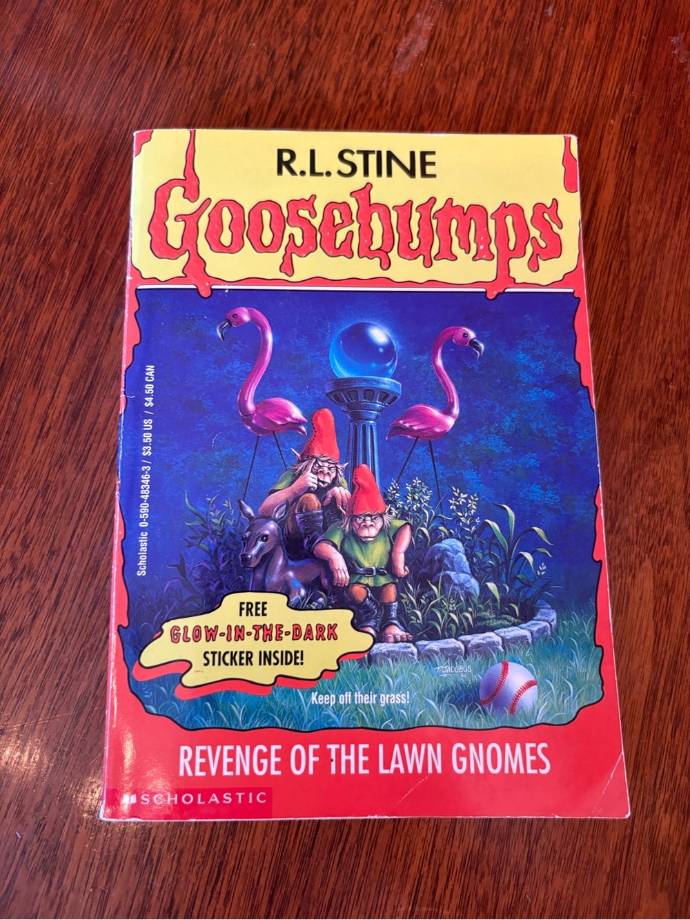 R.L. Stine Goosebumps #34 Revenge of the Lawn Gnomes 1995 1st Printing